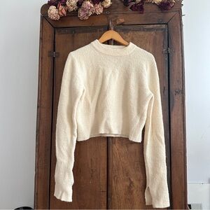 Cream Cropped Sweater